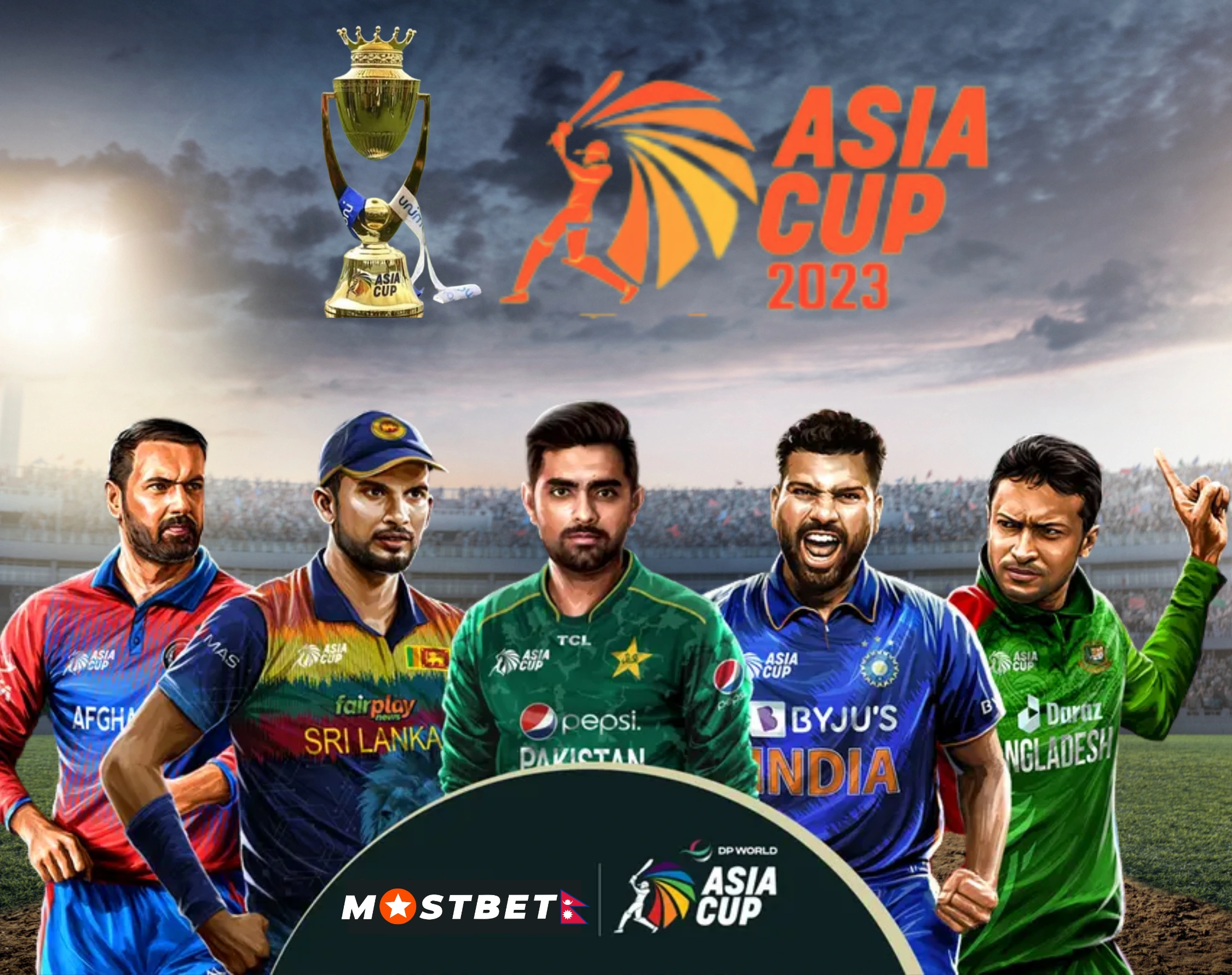 Asia Cup 2023 Betting on Mostbet