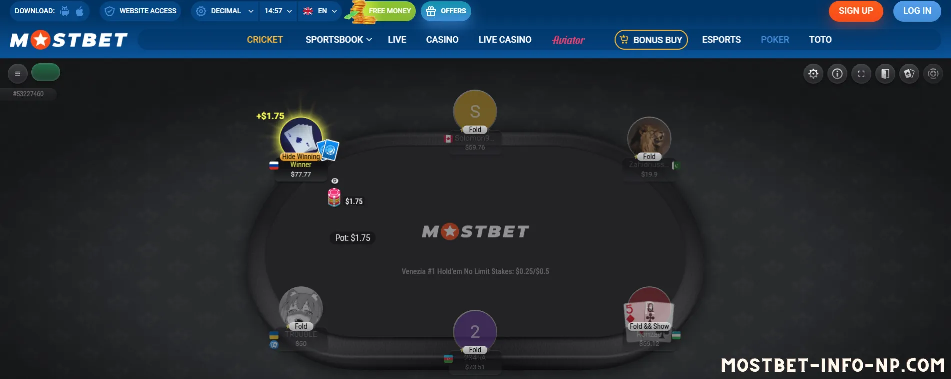 Poker Room
