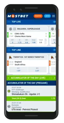 Sports Betting with Mostbet App
